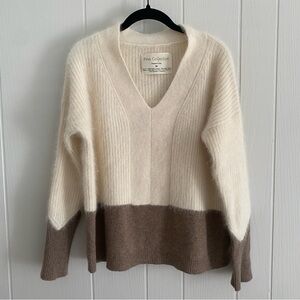 Fine Collection Designed in Paris Cashmere Angora Oversized Sweater M/L